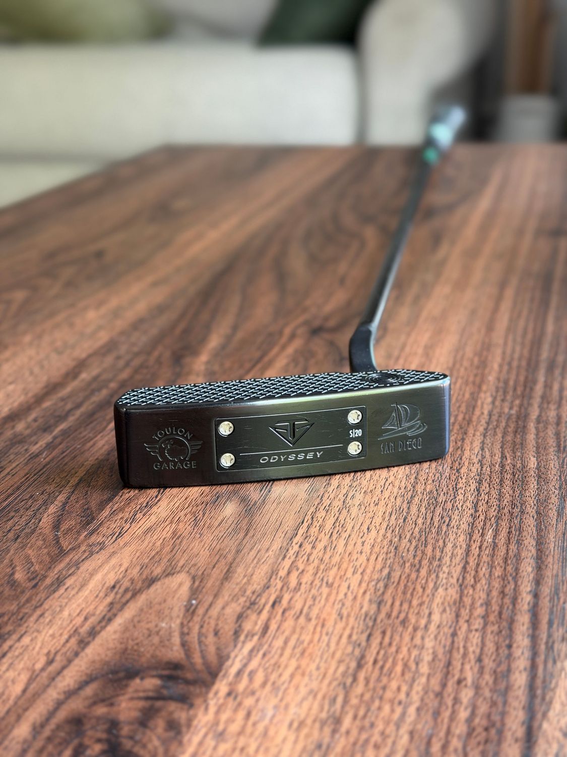 Toulon Garage Curved Neck Black San Diego Putter - Custom